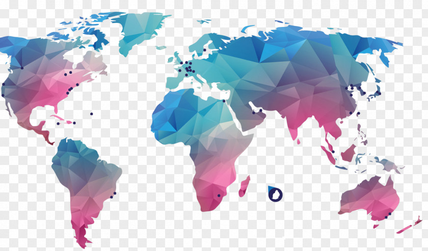 Globe World Map Blank PNG