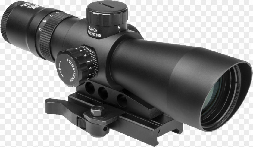 Scope Canon EOS 5D Mark III Telescopic Sight Red Dot Milliradian Reticle PNG