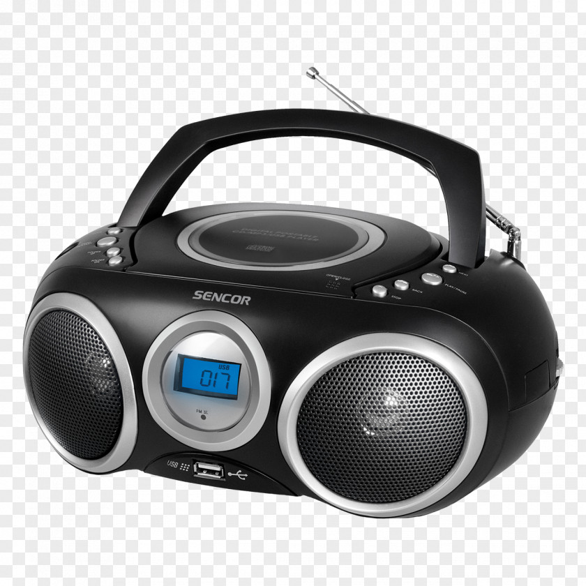 Stereo Sunscreen Boombox FM Broadcasting Stereophonic Sound Compact Disc CD Player PNG