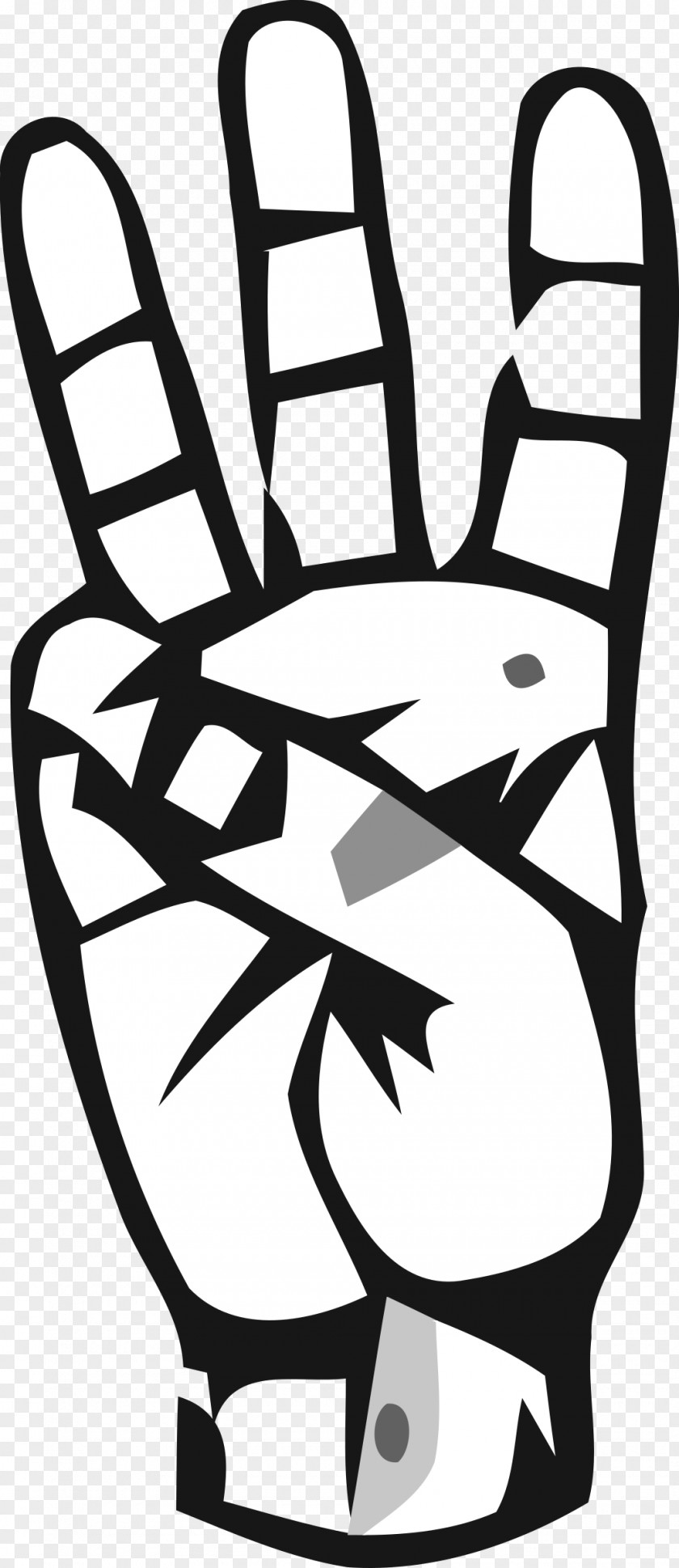 Symbol American Sign Language Number Gesture PNG