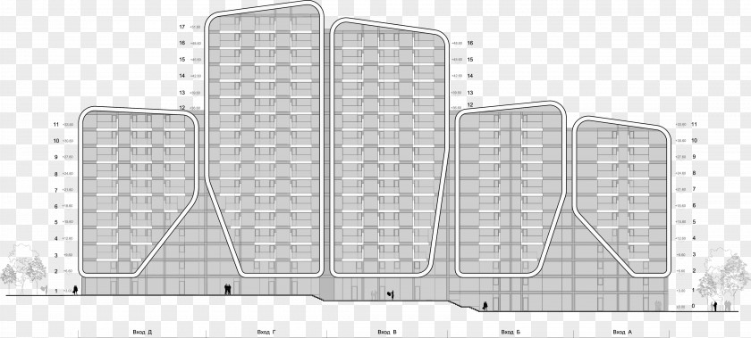 Building Line Art Pattern PNG