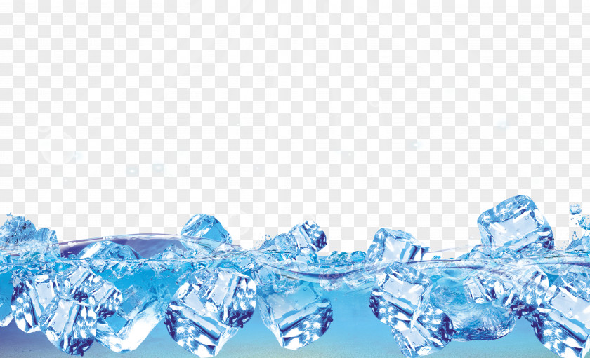 Ice Cube Poster Water Advertising PNG