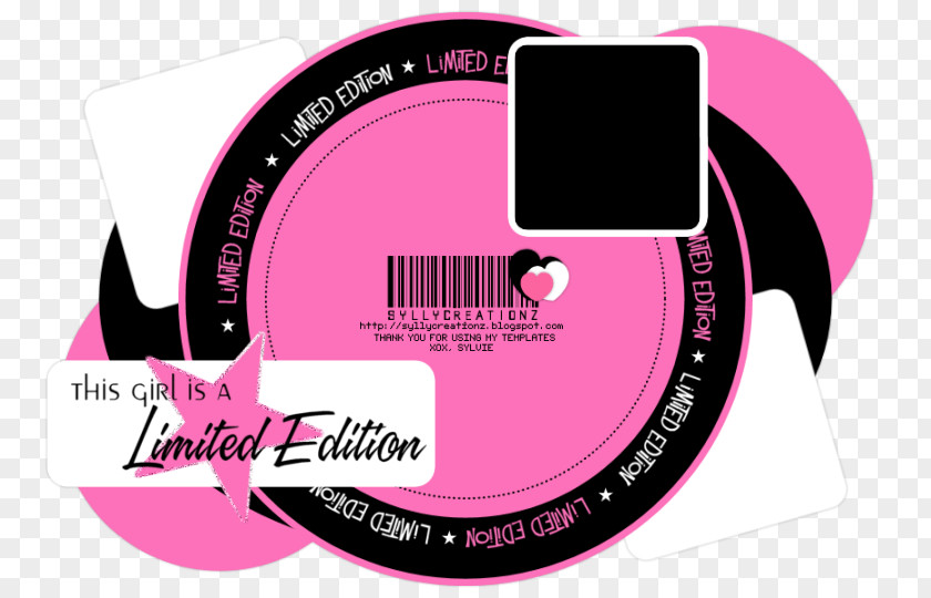 Limited Edition Logo Brand Pink M PNG