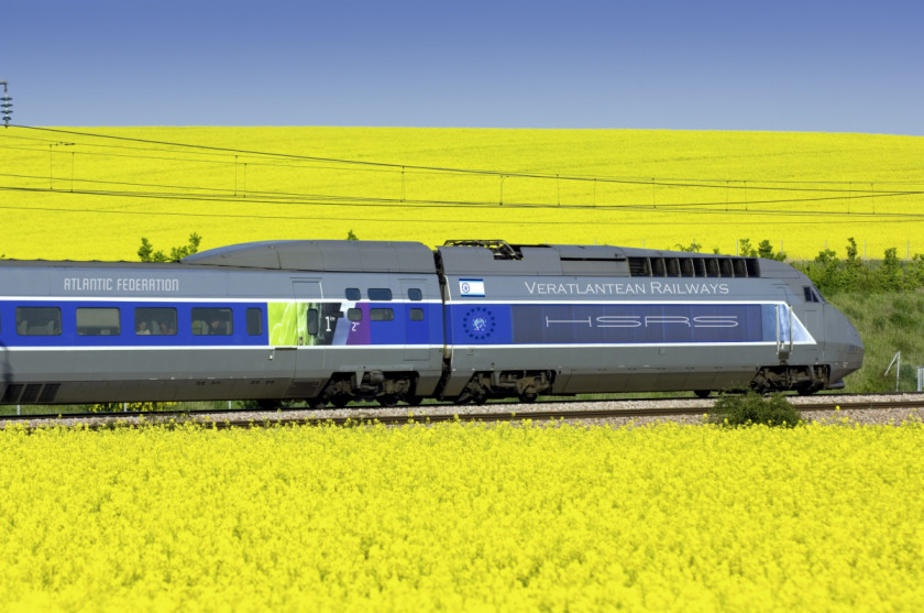 Train Paris TGV Rail Transport Eurostar PNG