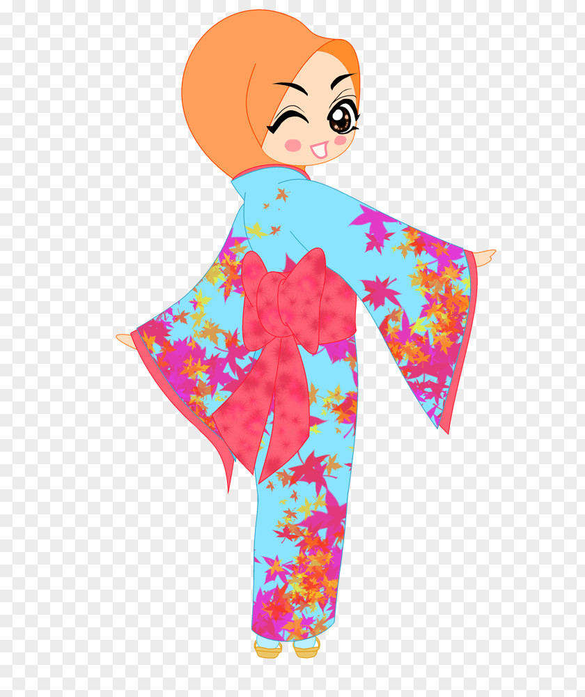 Bayangbayang Panjang Clip Art Kimono Illustration Woman PNG