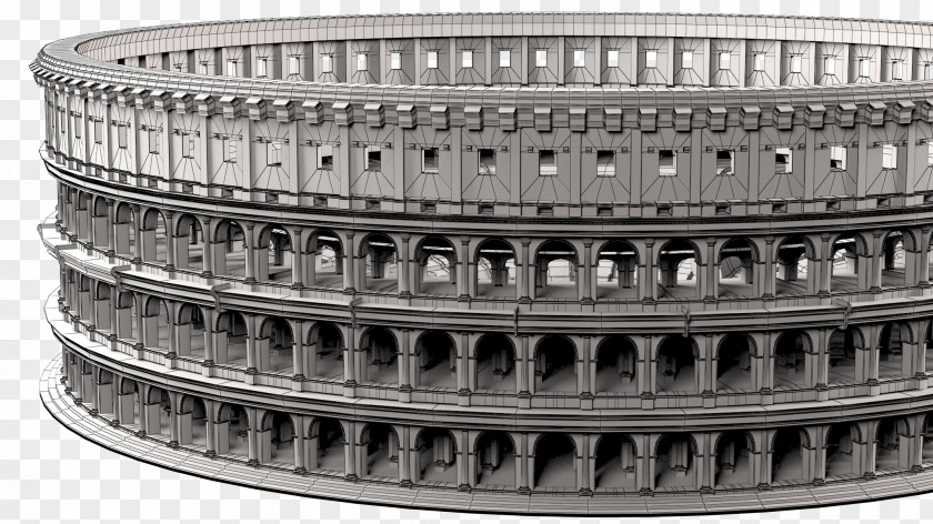 Colosseum Building CGTrader 3D Modeling PNG