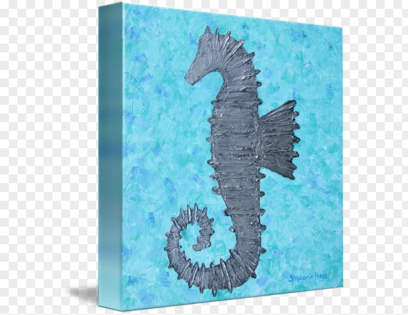 Seahorse Turquoise PNG