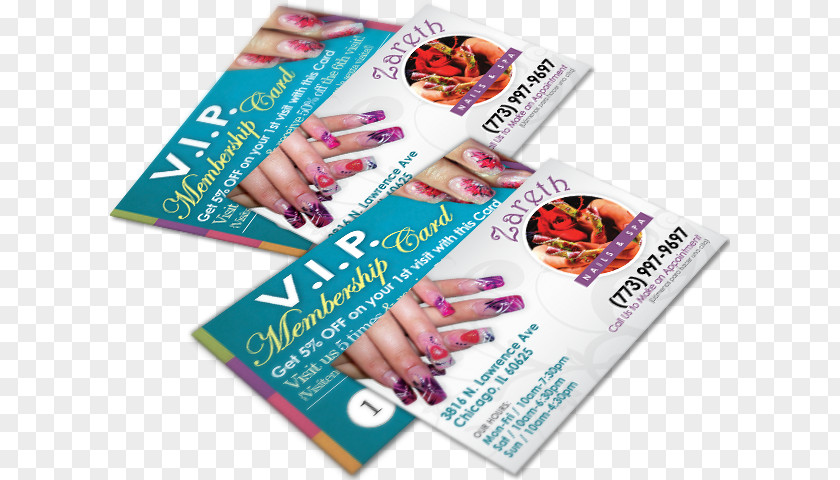 Both Side Flyer Advertising Nail Art PNG