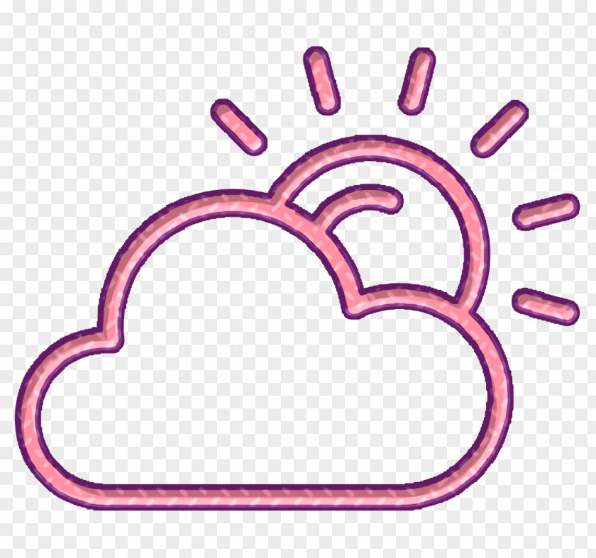 Finger Heart Weather Icon Spring Sun PNG