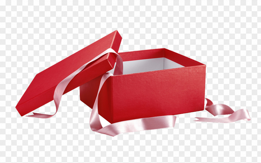 Red Gift Box Photography PNG