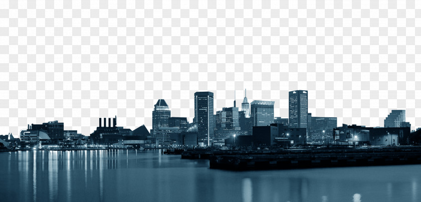 City Silhouette Skyline PNG