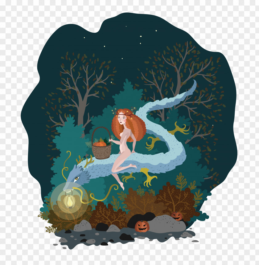 Furniture Wildlife Mermaid Cartoon PNG