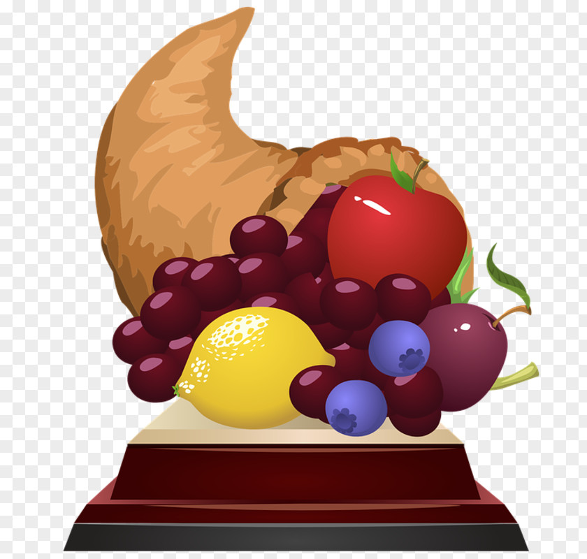 Horn Of Plenty Cornucopia Fruit Clip Art Thanksgiving Trophy PNG