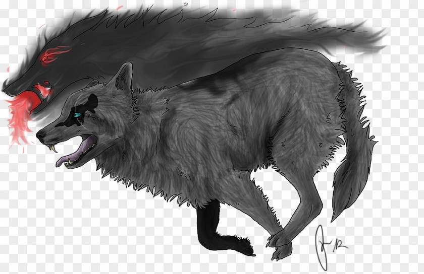 Rain Fall Gray Wolf Werewolf Fur Snout Animal PNG