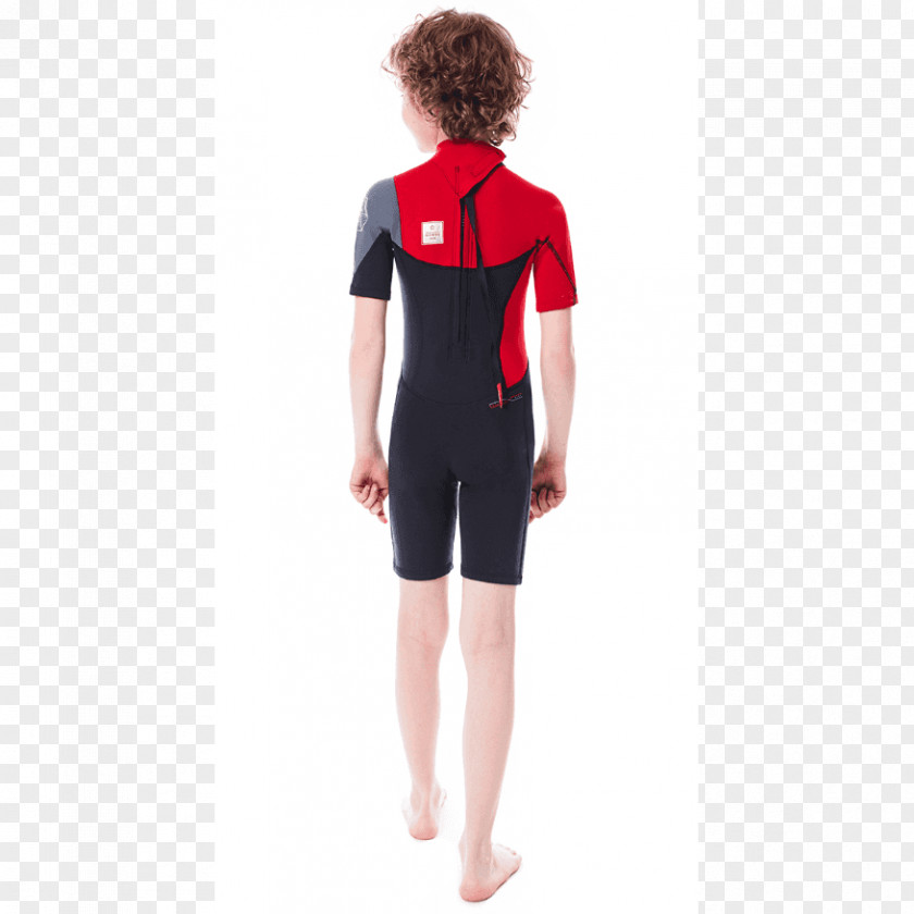 Child Wetsuit Neoprene Red Diving Suit PNG