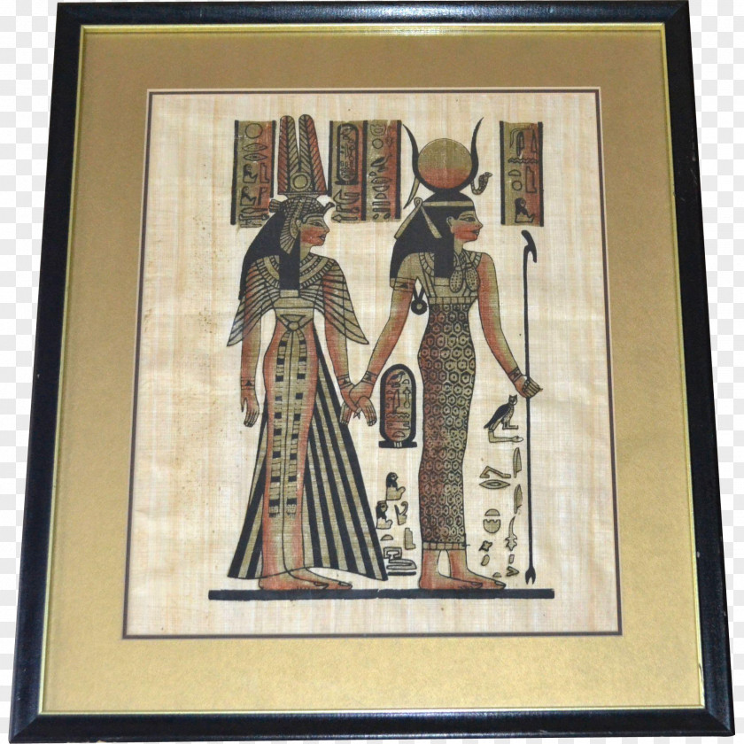 Egyptian Gods Ancient Egypt Art Picture Frames Papyrus Painting PNG