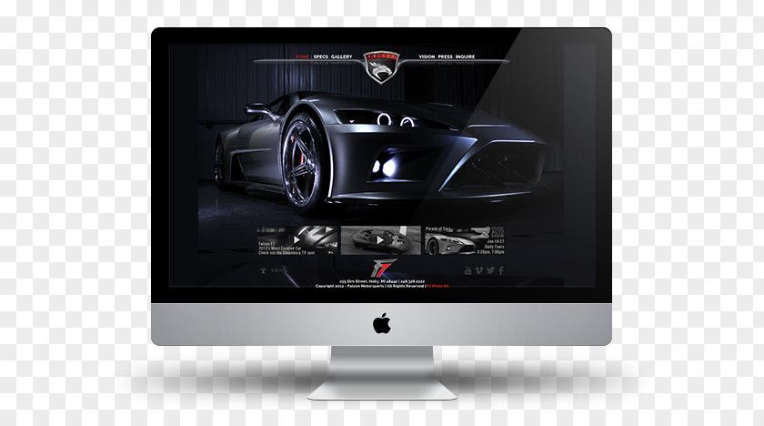 MOTOR Sports Web Development Design Template System PNG
