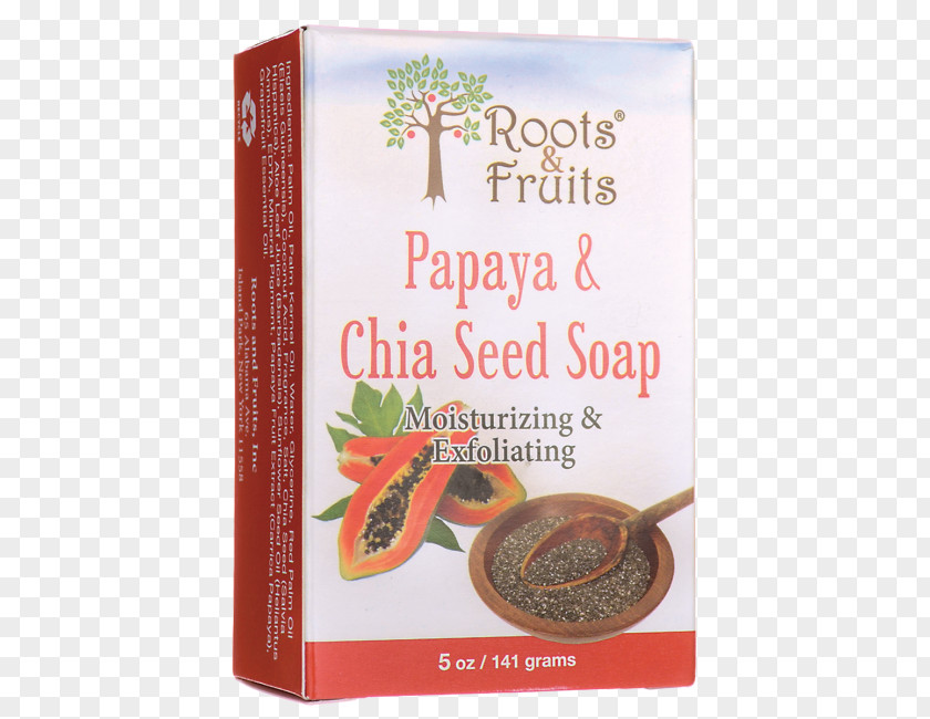 Papaya Chia Seed Soap Exfoliation PNG