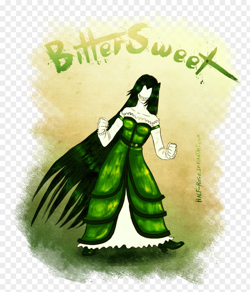 Bittersweet Poster Illustration Costume Cartoon Character Font PNG