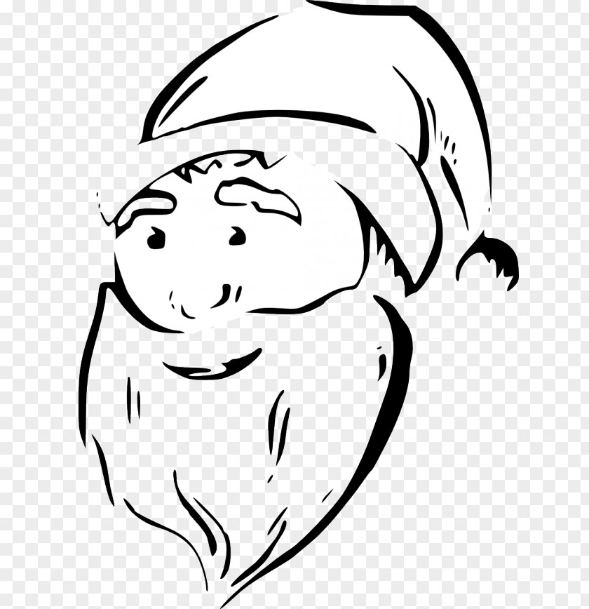 Santa Face Claus Clip Art PNG