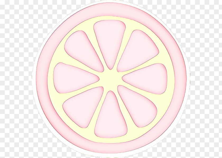 Wheel Rim Pink Yellow Circle Symbol Sticker PNG