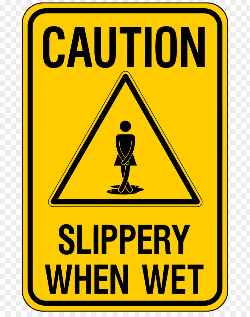 Caution Wet Floor Sign Safety Signage Poster PNG