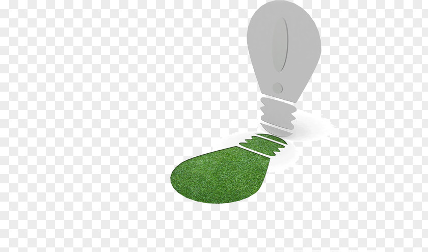 Creative Bulb Silhouette Golf Ball Green Brand PNG