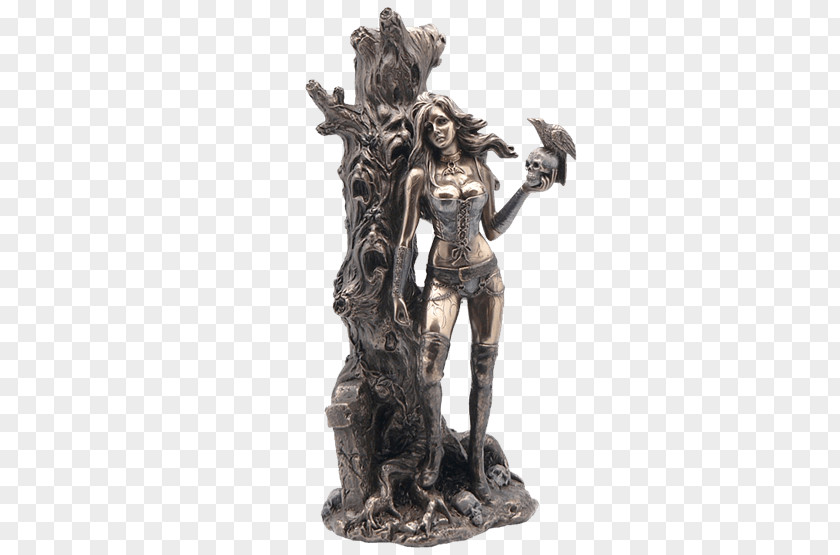 DARK TREE Hecate Bronze Statue Sculpture Spelter PNG