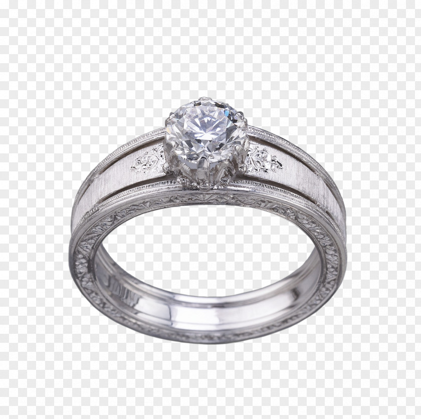 Diamond Ring Engagement Wedding Buccellati PNG