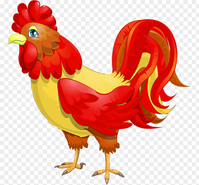 Fowl Poultry Chinese New Year Red Background PNG