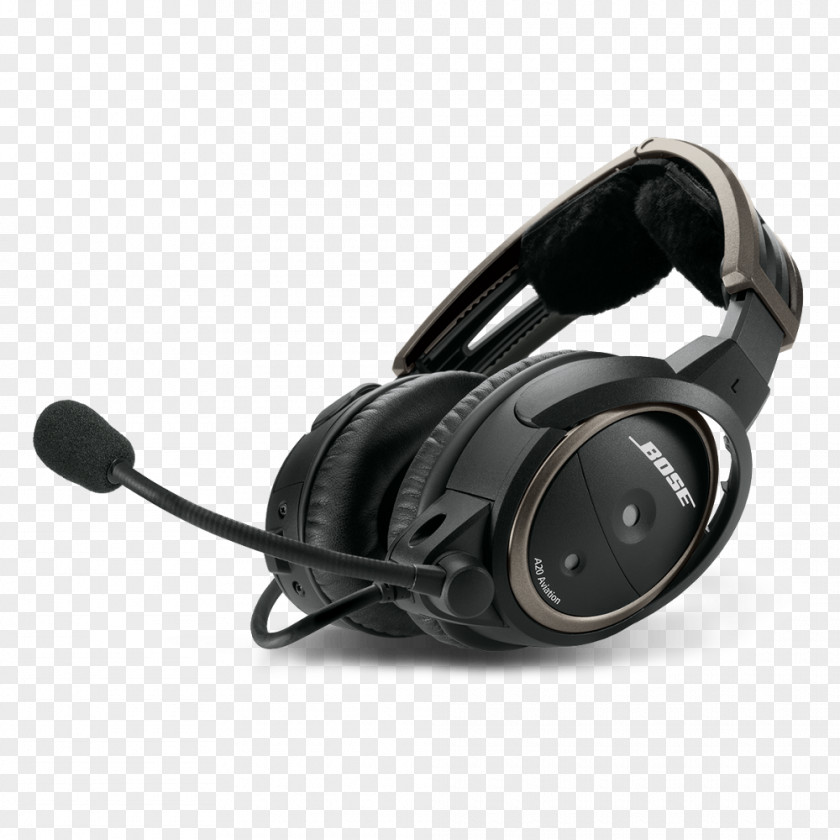 Headphones Headset Bose Corporation A20 Aviation Active Noise Control PNG