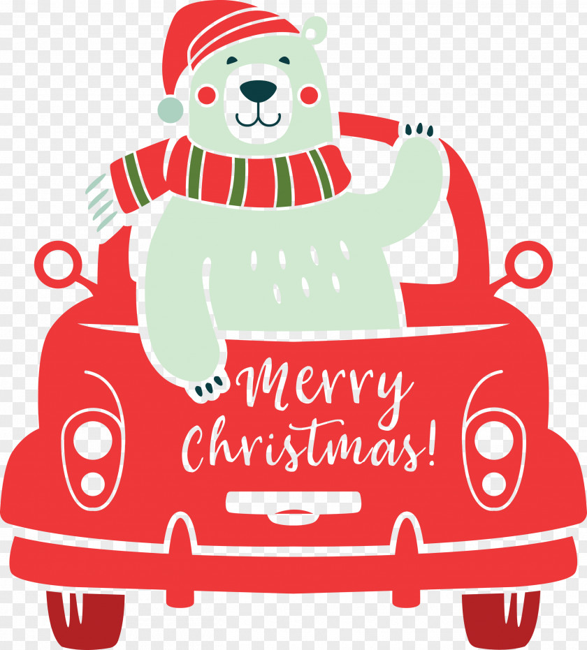 Merry Christmas Car PNG