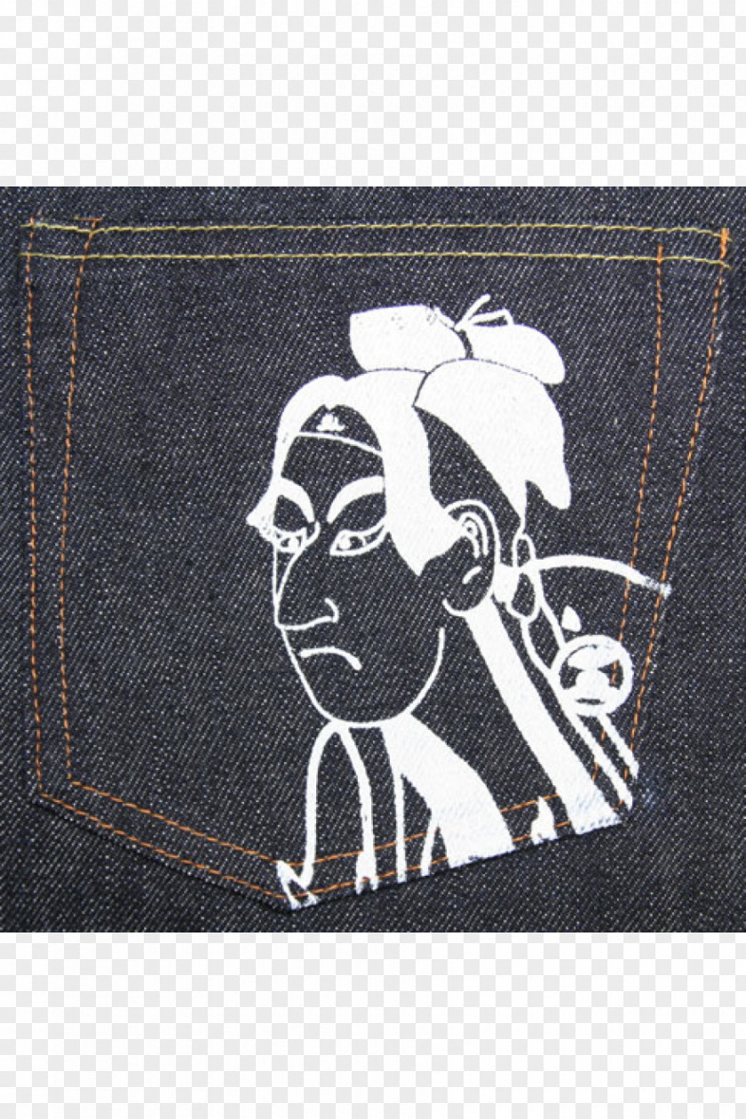 Screen Printing Momotarō Silk Textile Jeans PNG