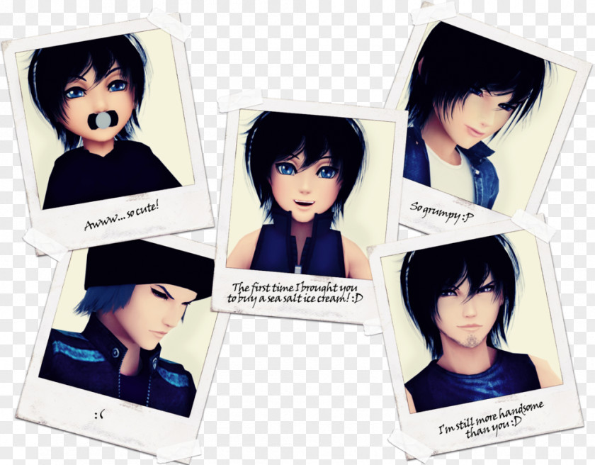 Hair Coloring Black Wig PNG