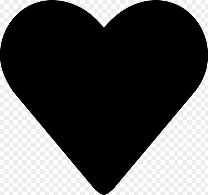 Heart Black And White Silhouette Clip Art PNG