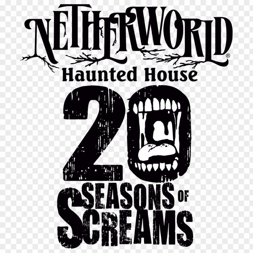 Netherworld Haunted House Attraction Atlanta Logo Halloween PNG