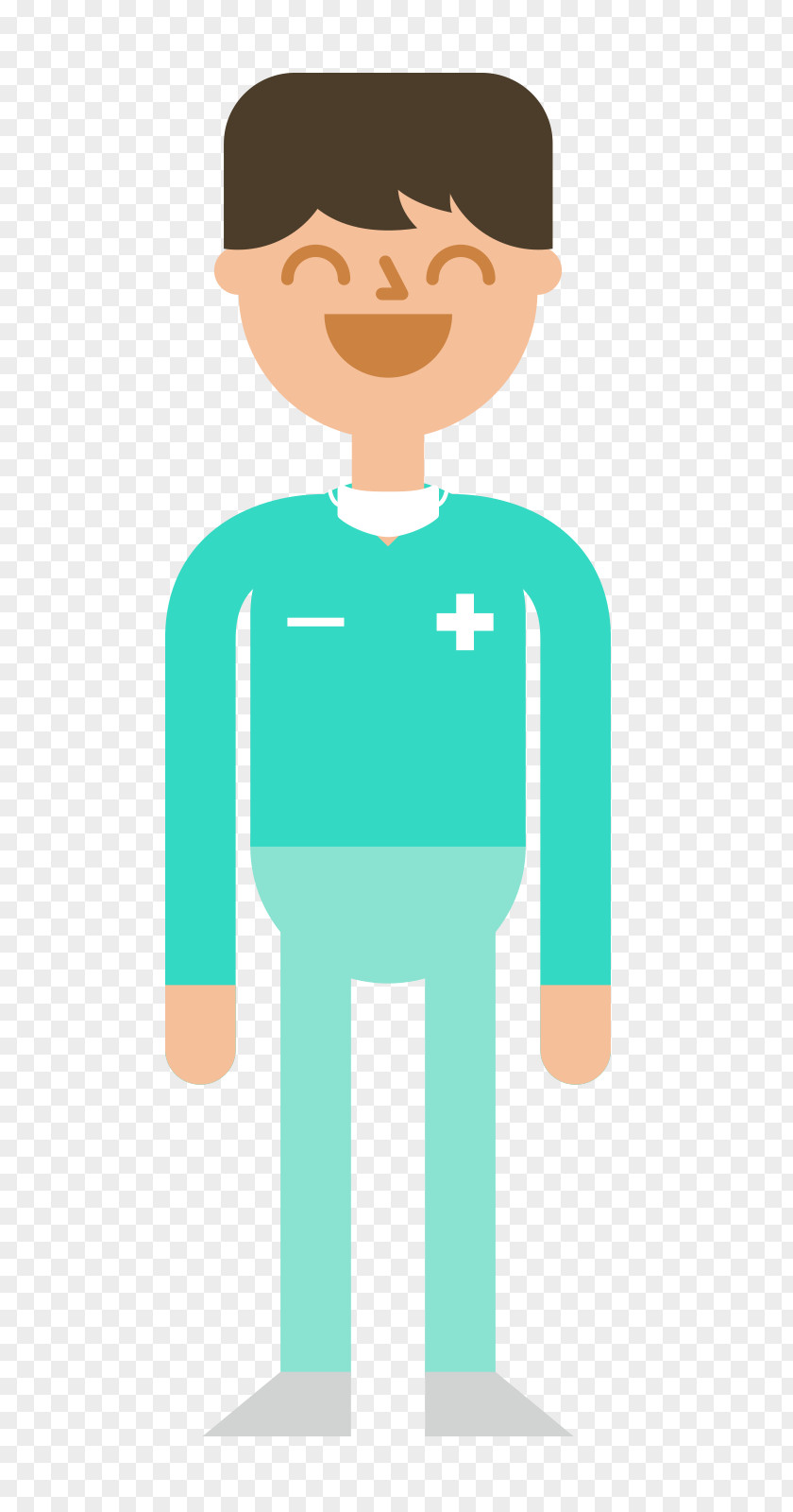 Smiling Male Doctor Material Smile Physician Flat Design PNG