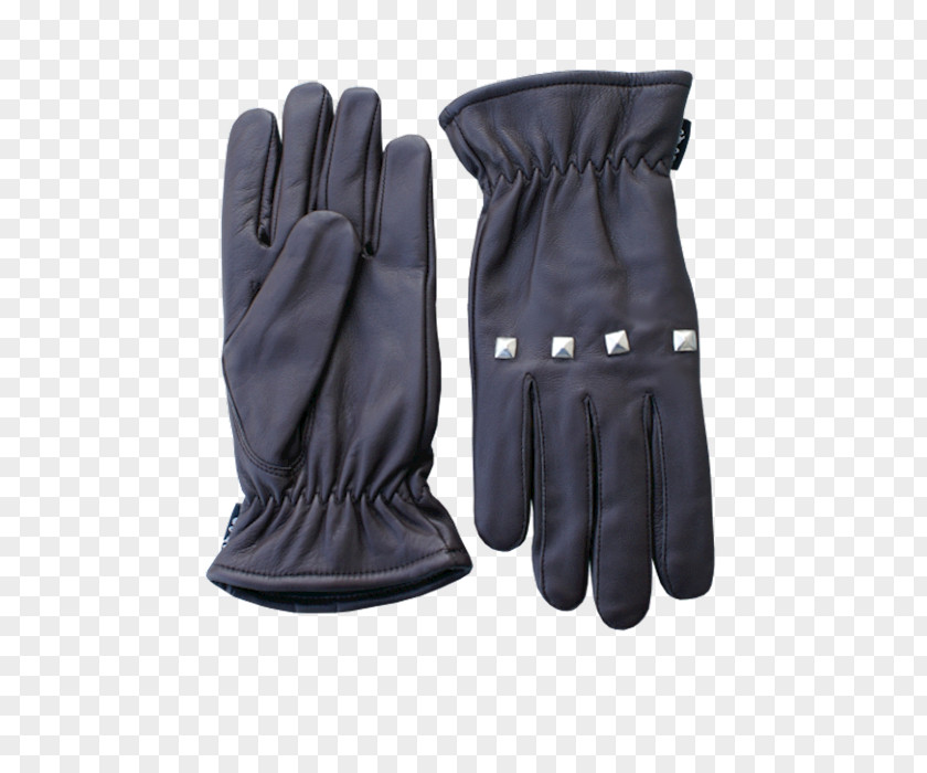 Braun Cycling Glove Leather Canadienne Black PNG