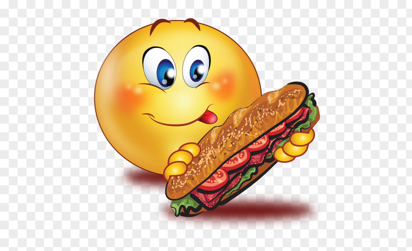Eating Sandwich Submarine Emoji Food Emoticon PNG