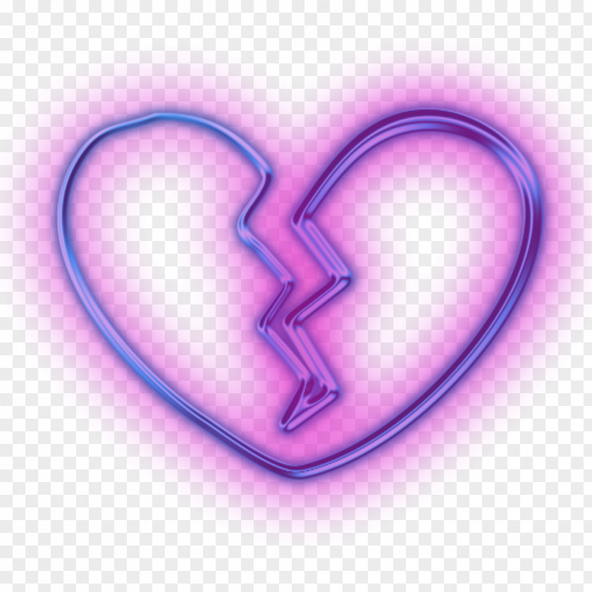 Arrow Neon Clip Art Broken Heart Image PNG