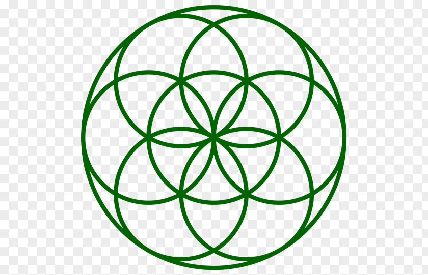 Grid Shading Overlapping Circles Sacred Geometry Seed Symbol PNG