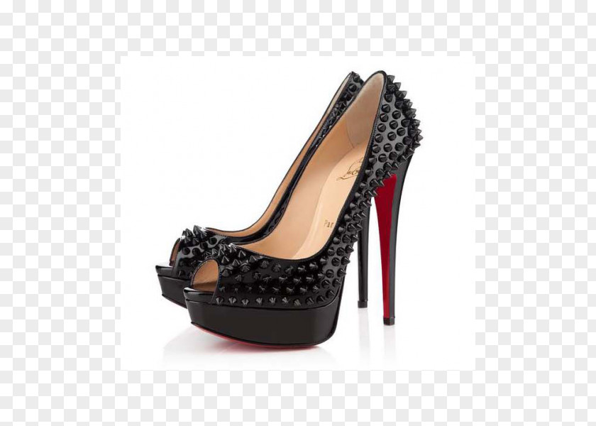 Louboutin Christian Peep-toe Shoe High-heeled Footwear Slip-on PNG