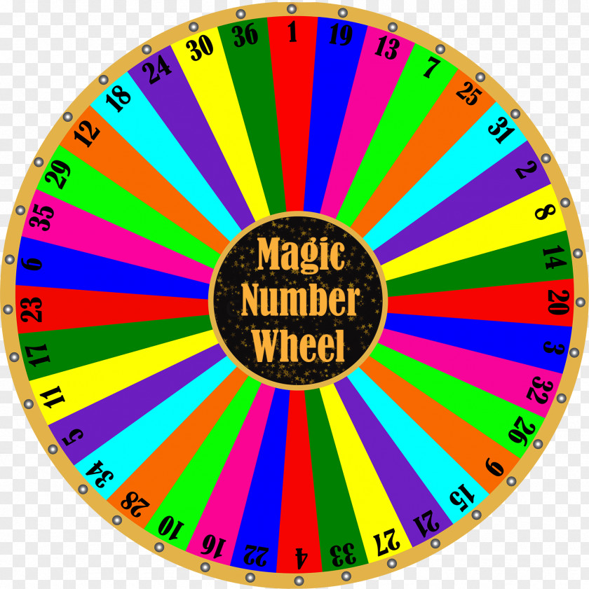 Number Big Six Wheel Lottery Spinning PNG