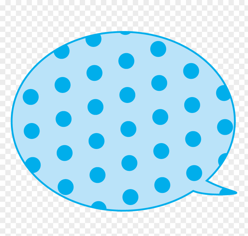 Polka Dot Illustration Speech Balloon Text Illustrator PNG