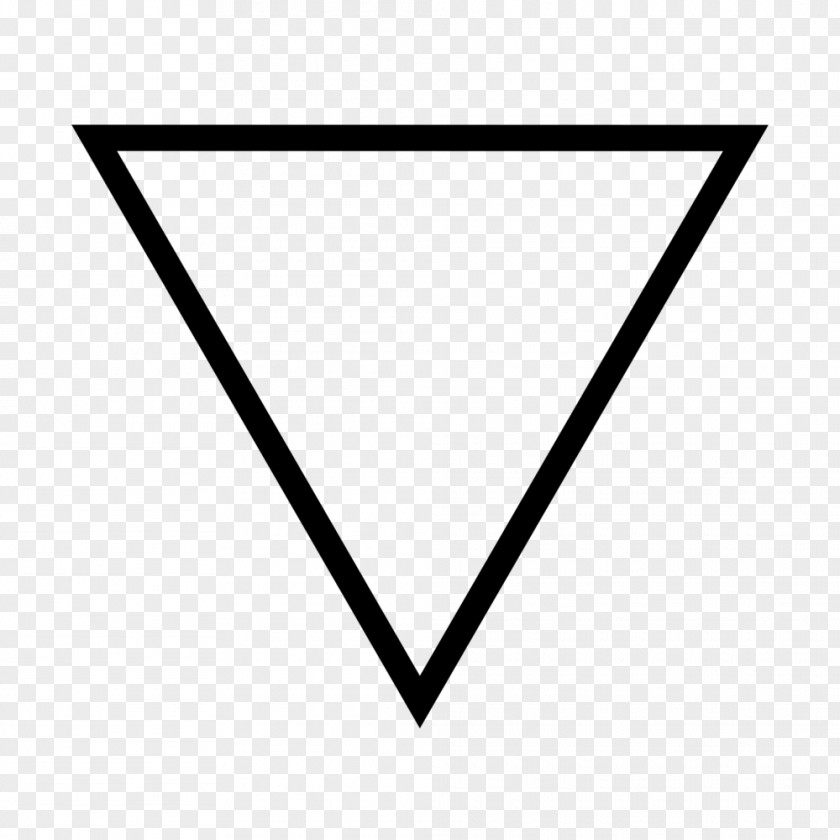 Triangles Water Alchemical Symbol Classical Element Alchemy PNG