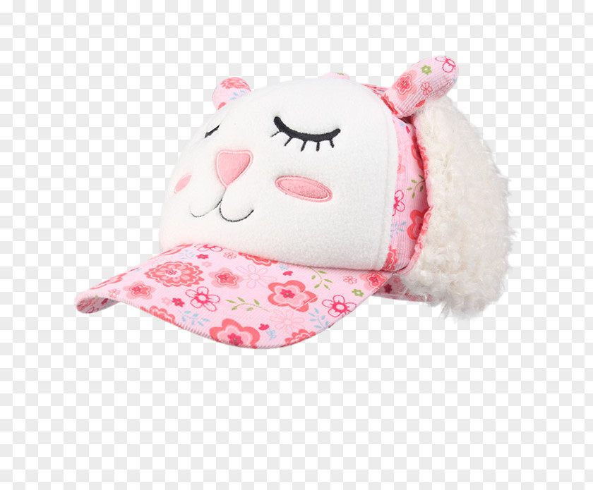 Carmon New Autumn And Winter Children's Hat Baseball Cap Pink PNG