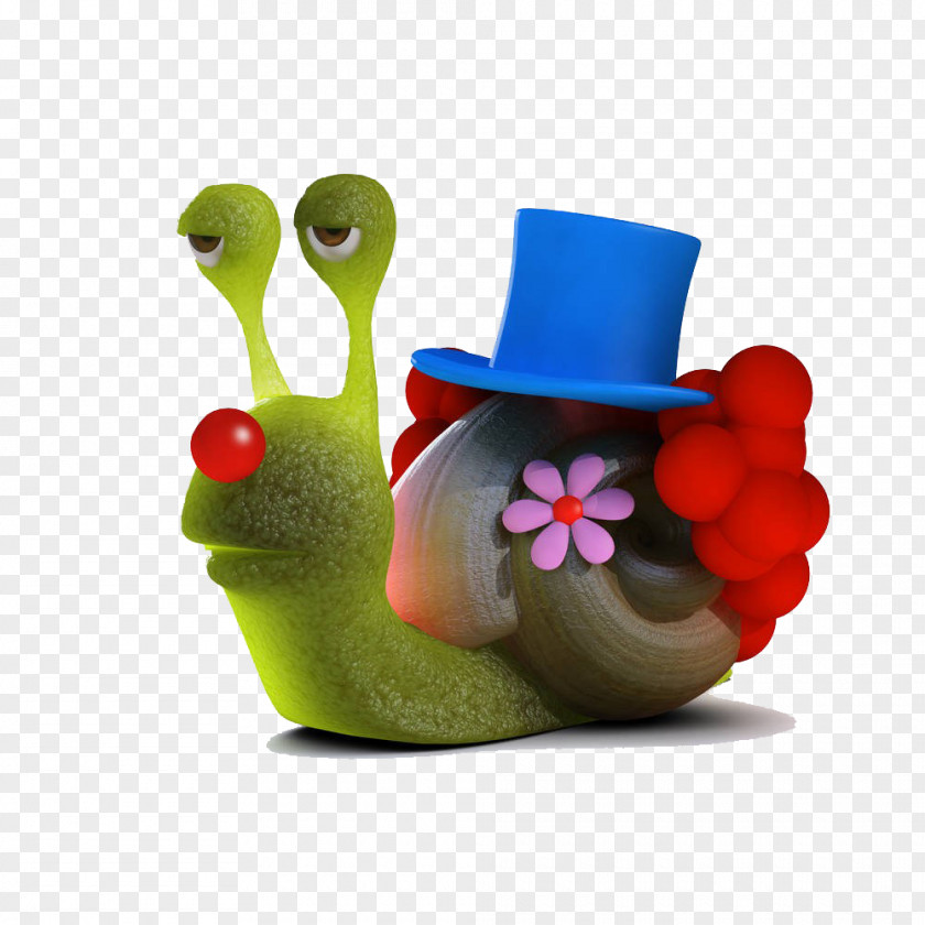 Ornate Snail Photography Clown Illustration PNG