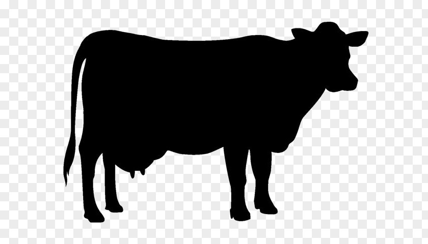 Silhouette Jersey Cattle Holstein Friesian Beef Clip Art PNG