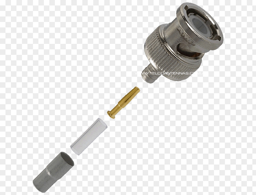 BNC Connector Electrical Crimp Coaxial Cable Soldering PNG
