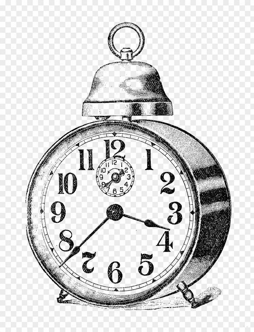 Clock Alarm Clocks Drawing PNG